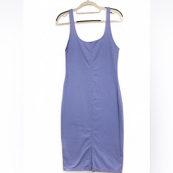 NWOT ZARA Elegant Blue Sleeveless Dress - Picture 2 of 6